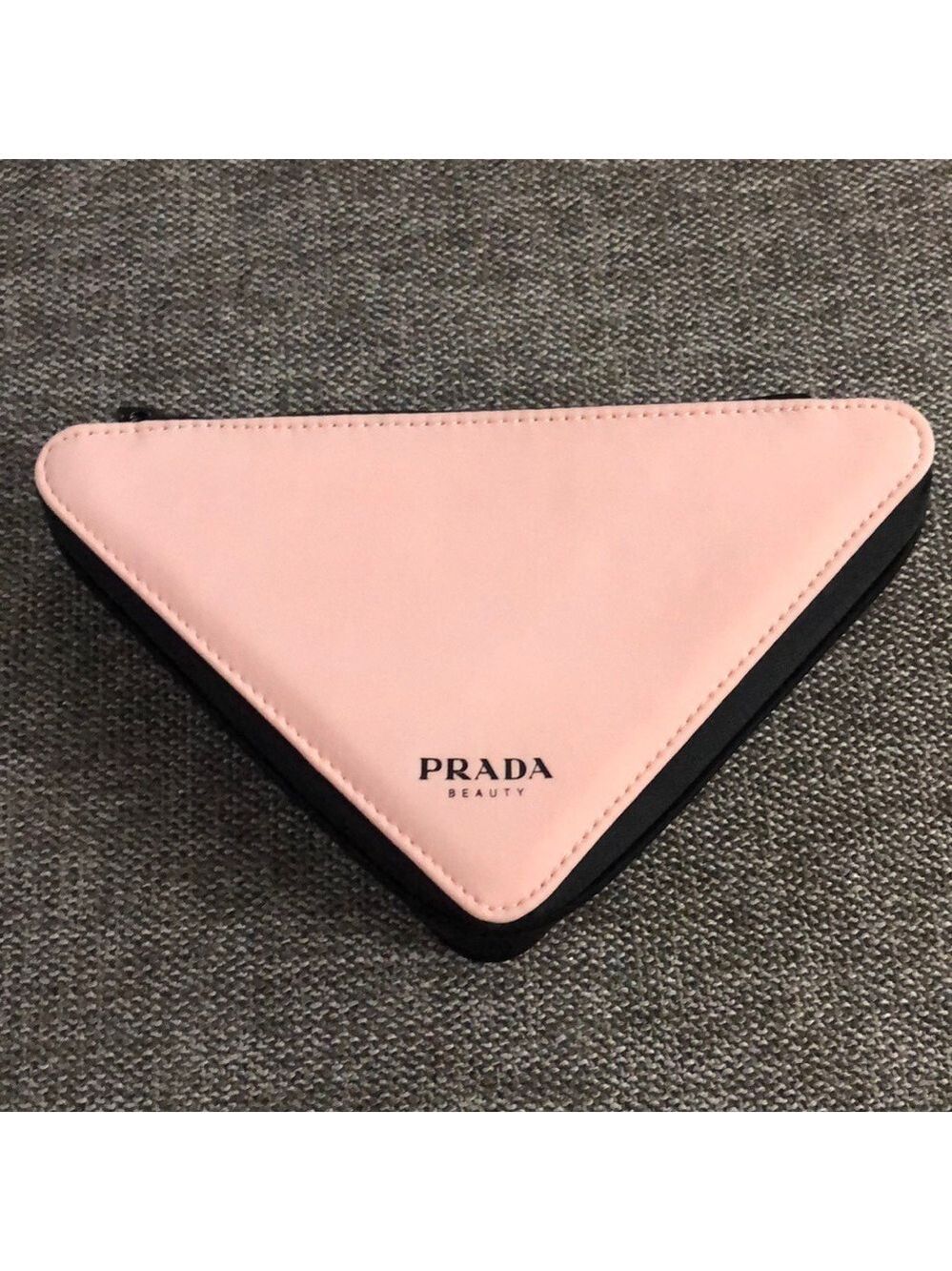 Prada Beauty Triangle Pouch Cosmetic Bag Authentic - Picture 4 of 15